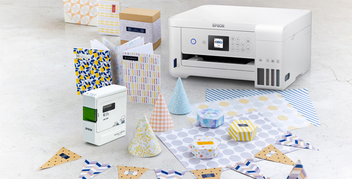 配合家庭照片打印機，制作豐富多彩的禮品裝飾 - Epson LW-C410產品功能
